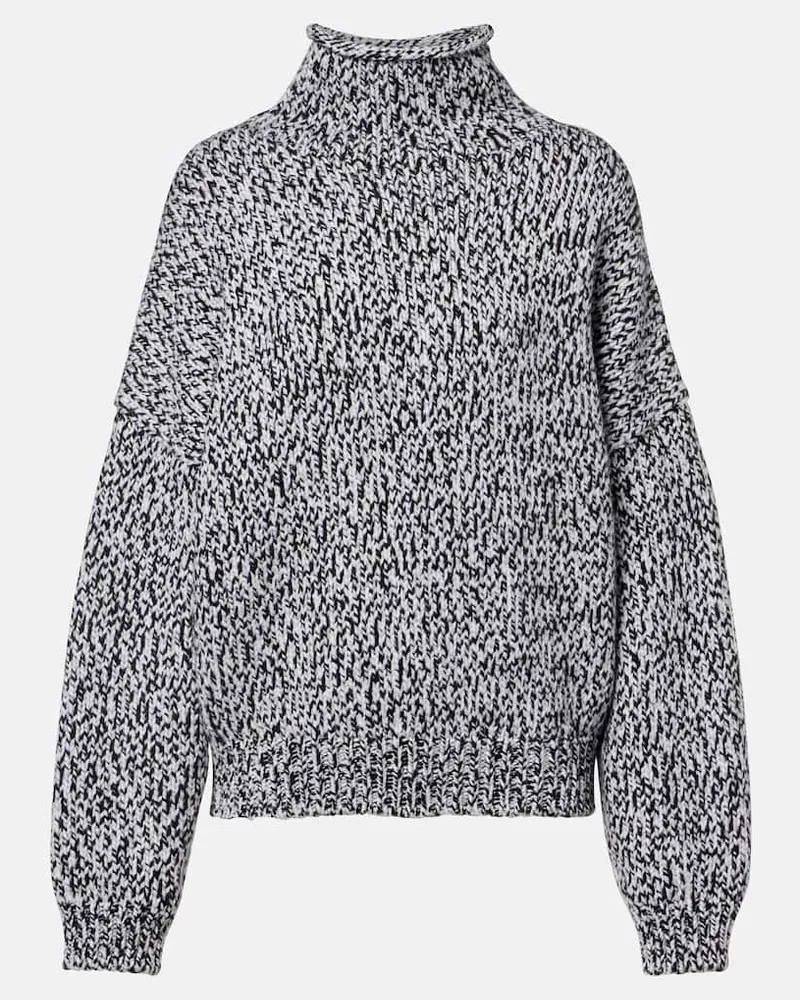 KHAITE Rollkragenpullover Leon aus Kaschmir Schwarz