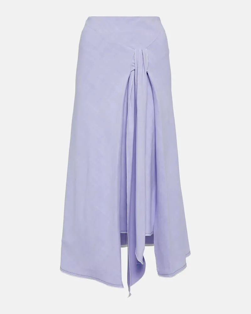 Victoria Beckham Maxirock Violett