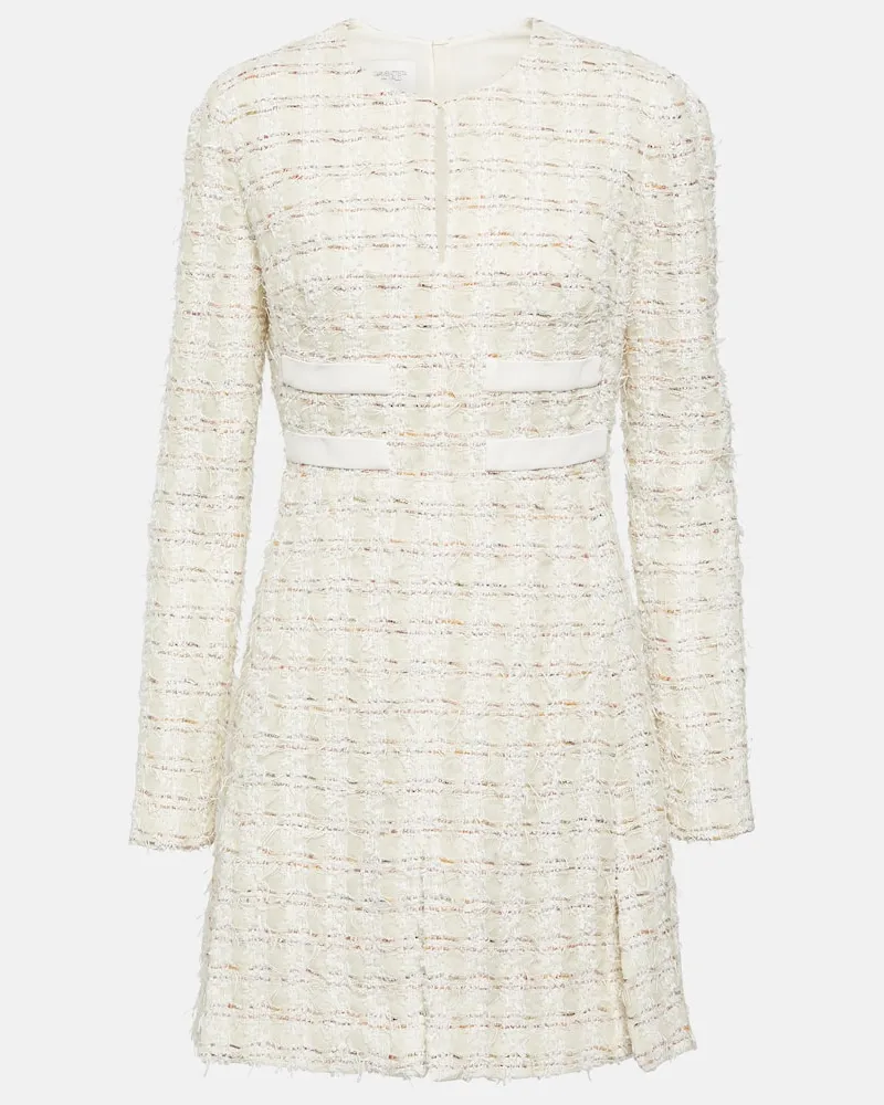 Giambattista Valli Minikleid aus Bouclé Weiß