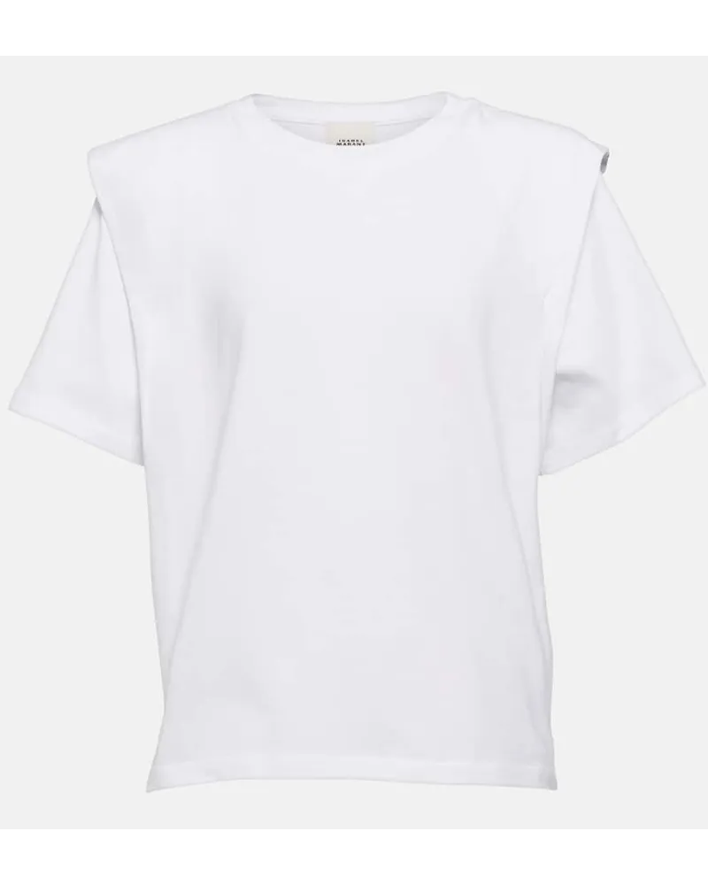 Isabel Marant T-Shirt Zelitos aus Baumwolle Weiss