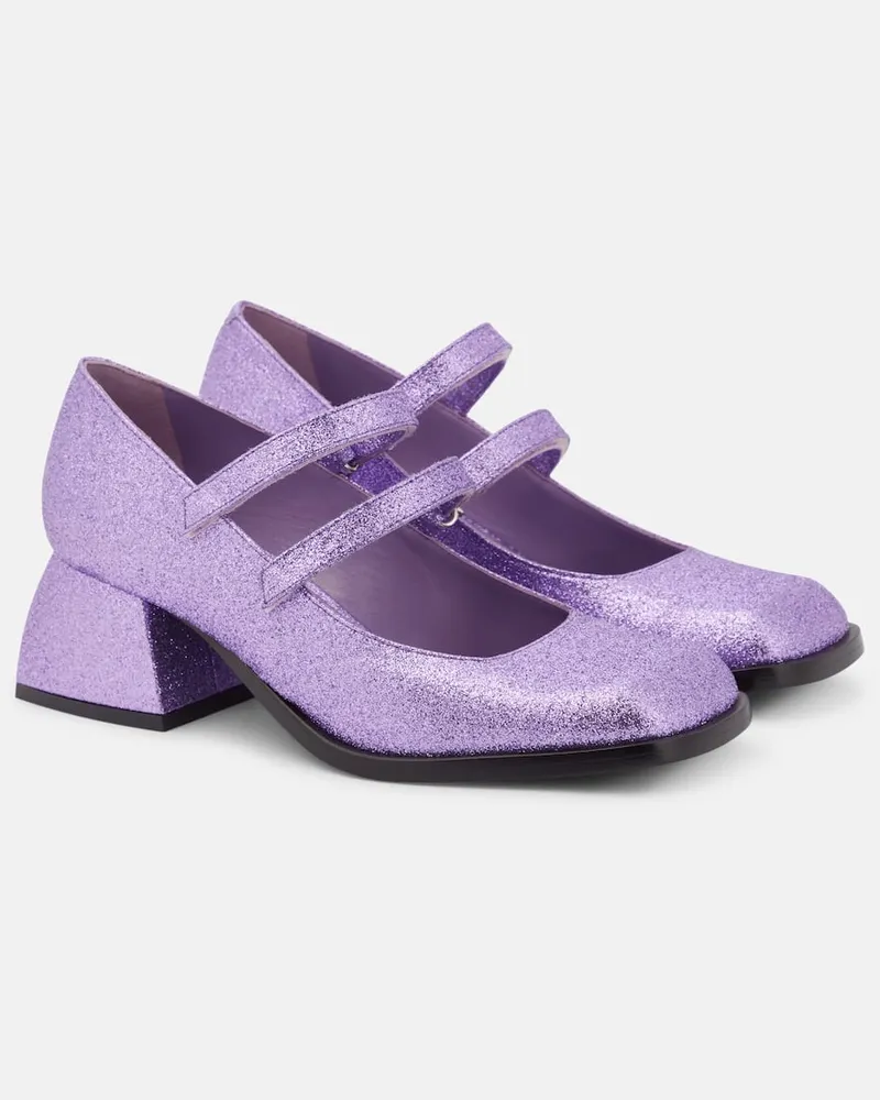 NODALETO Pumps Bulla Bacara mit Glitter Violett