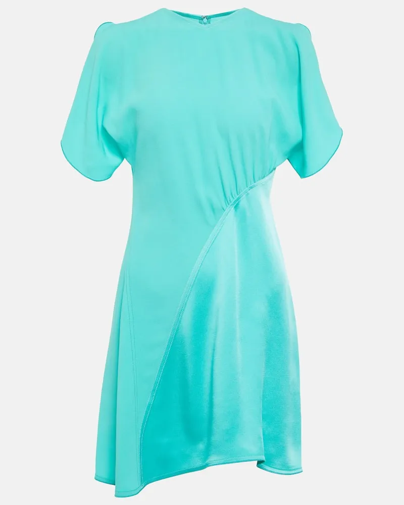 Victoria Beckham Minikleid aus Satin Grã¼n