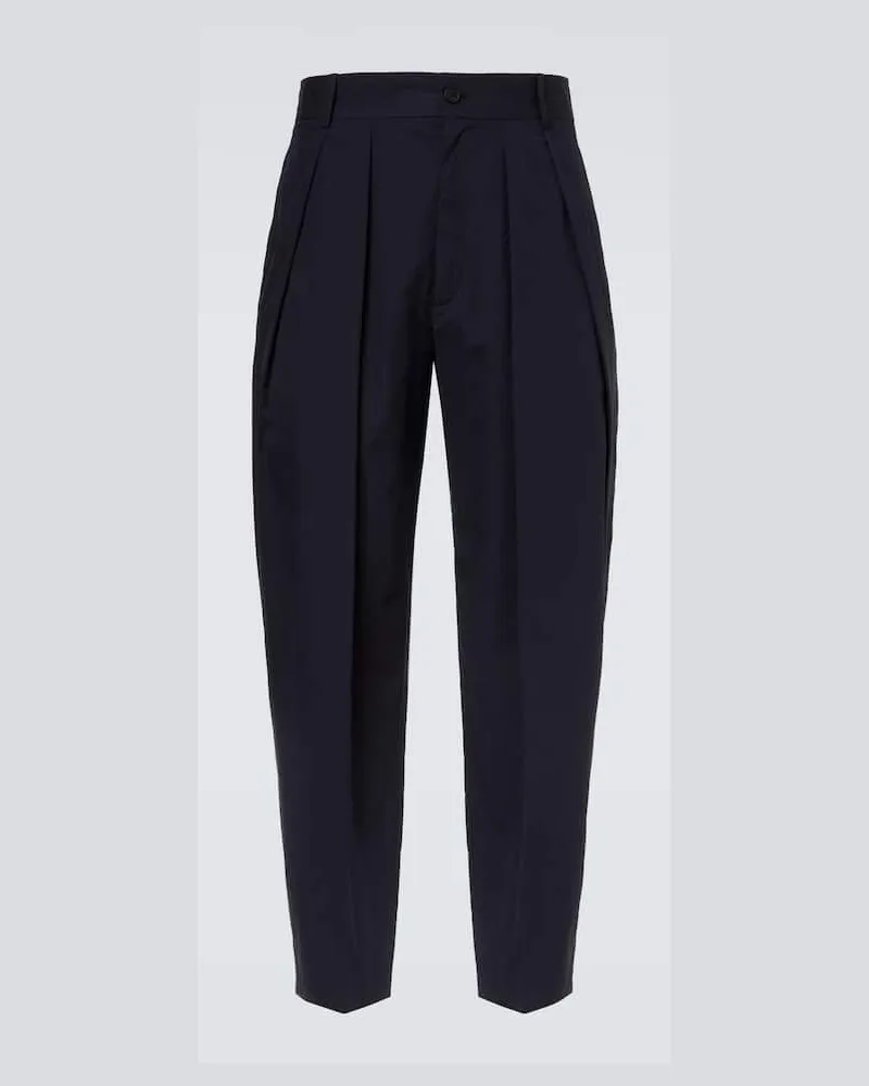 The Row Gerade Hose Dyon aus Baumwolle Blau