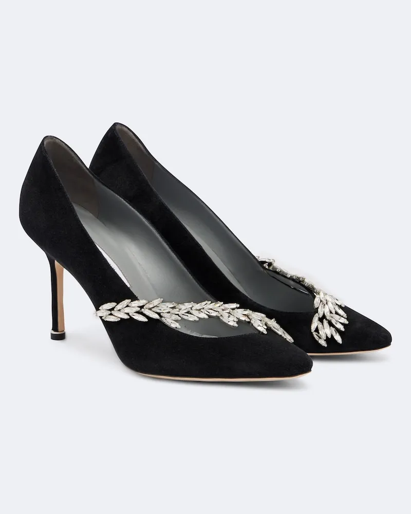 Balenciaga X Manolo Blahnik Verzierte Pumps Schwarz