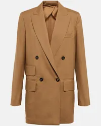 Max Mara Blazer Luglio aus einem Wollgemisch Braun