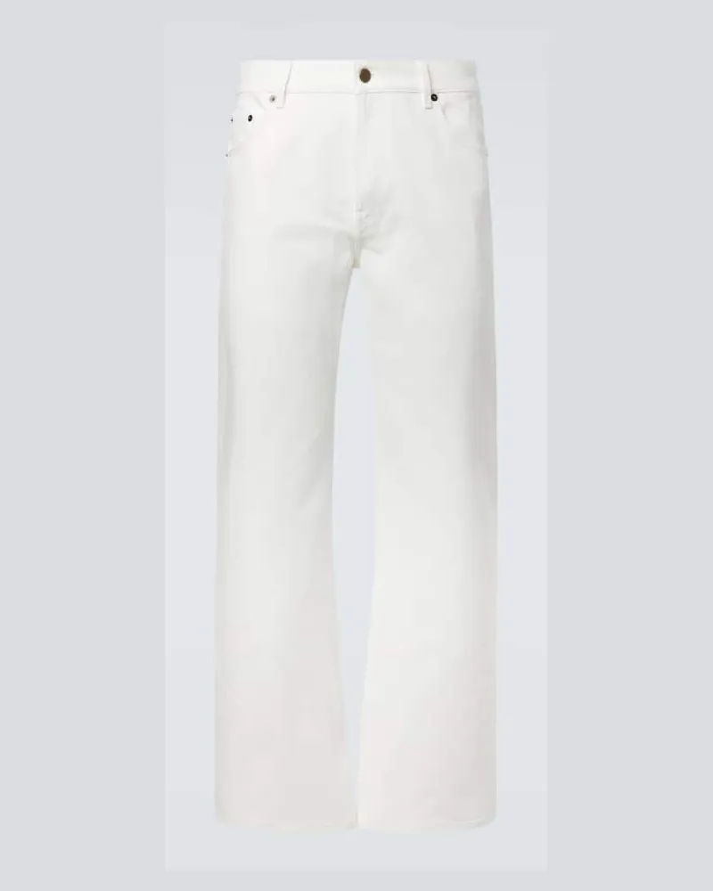 Gabriela Hearst Straight Jeans Rey Weiß