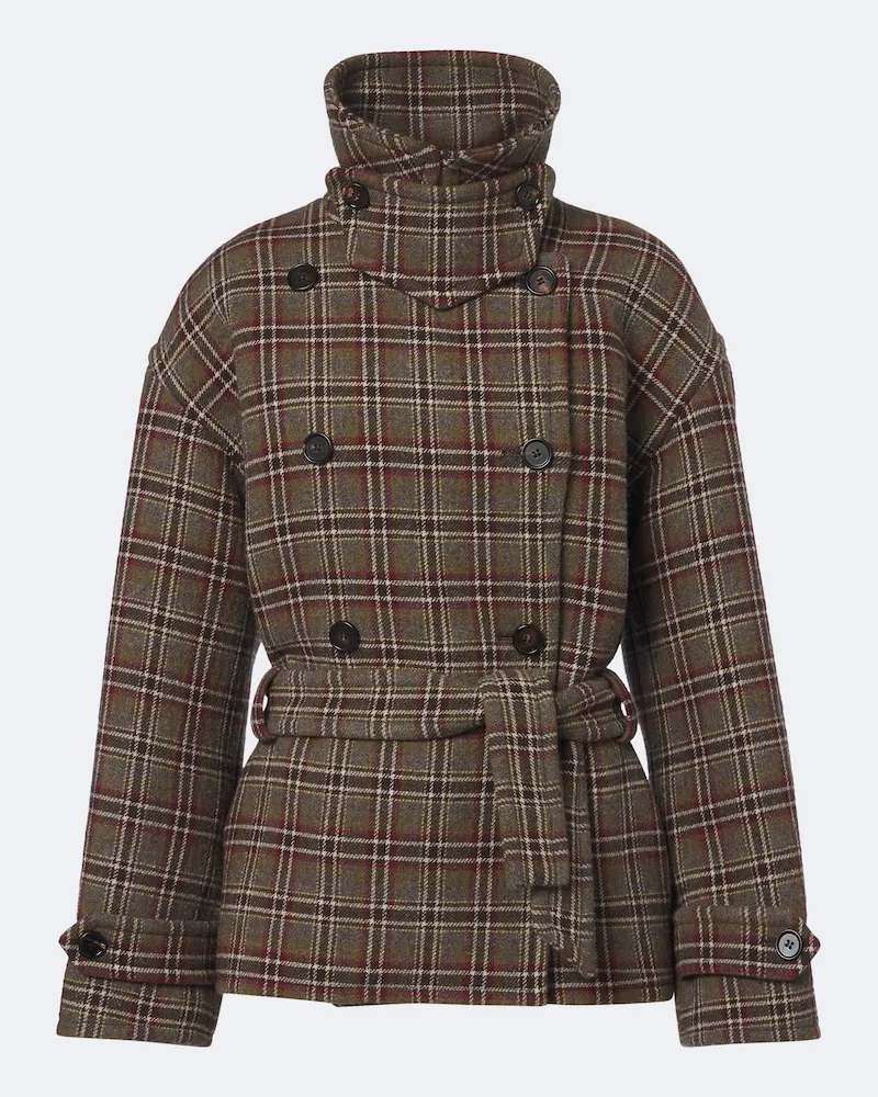 Chloé Chloé Cabanjacke aus einem Wollgemisch Multicolor