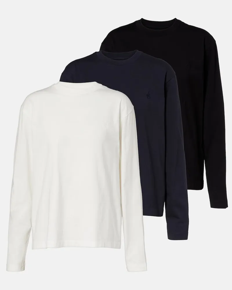 Jil Sander Set aus 3 T-Shirts aus Baumwoll-Jersey Multicolor