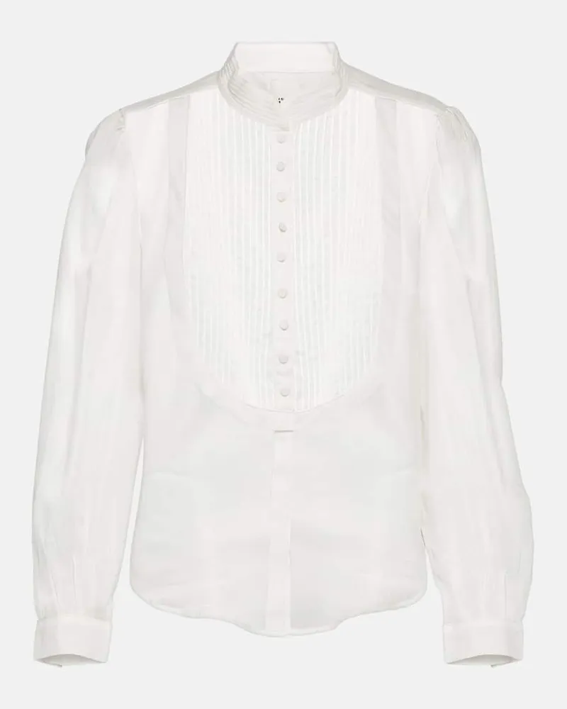 Isabel Marant Hemd Balesa aus Baumwolle und Seide Weiã