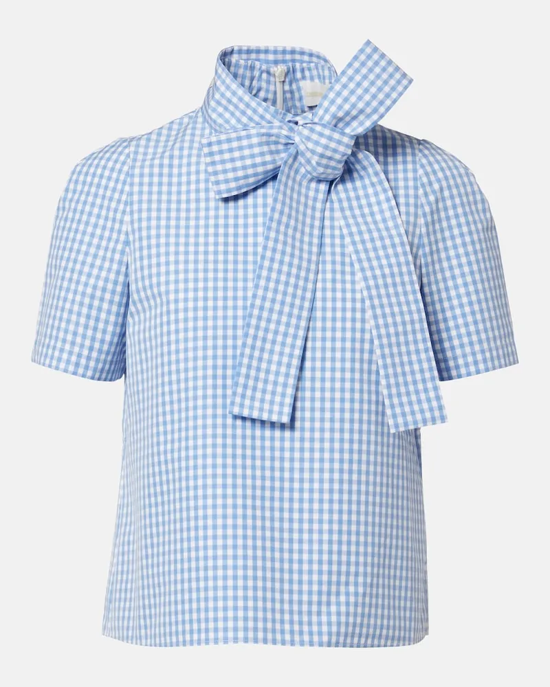 SHUSHU/TONG Top aus Baumwolle Blau