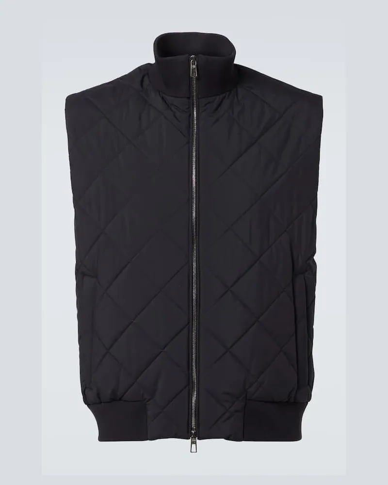 Loro Piana Weste Windwish Storm Blau