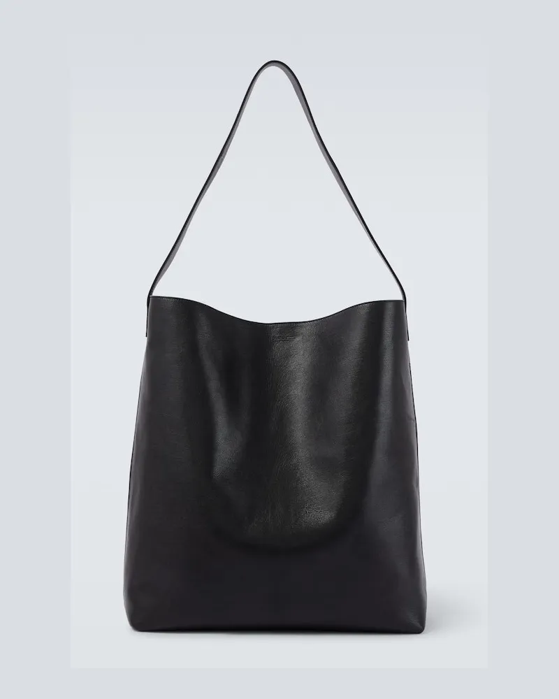 Saint Laurent Tote Bag Bold aus Leder Schwarz