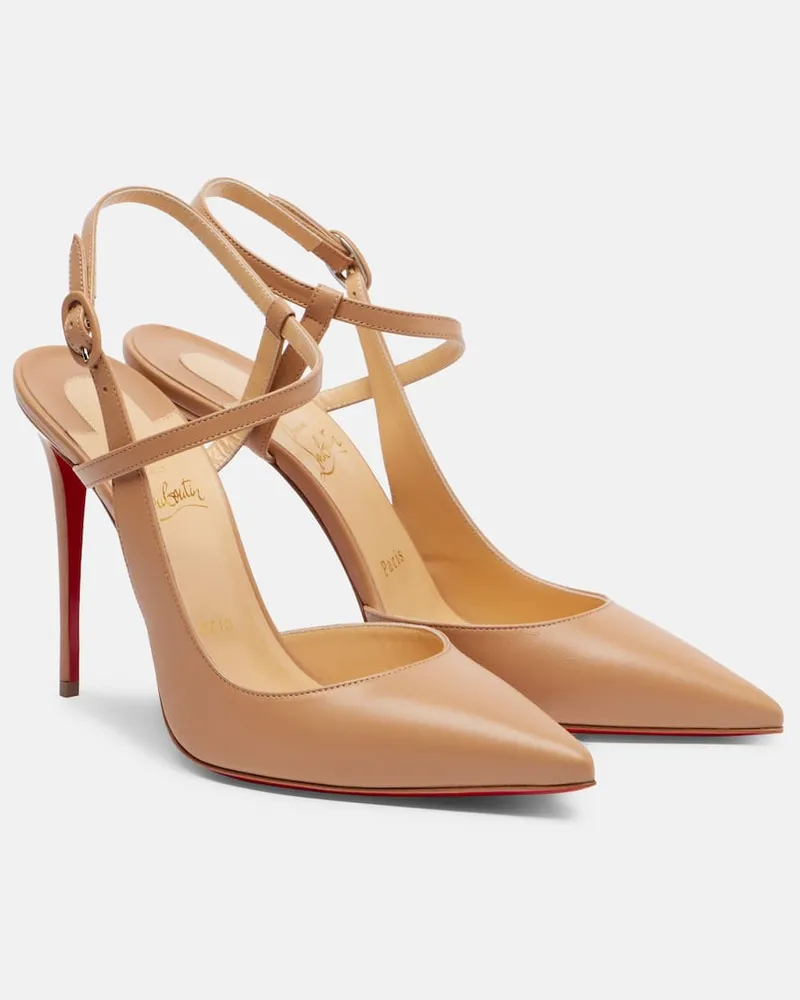 Christian Louboutin Pumps Jenlove 100 aus Leder Beige