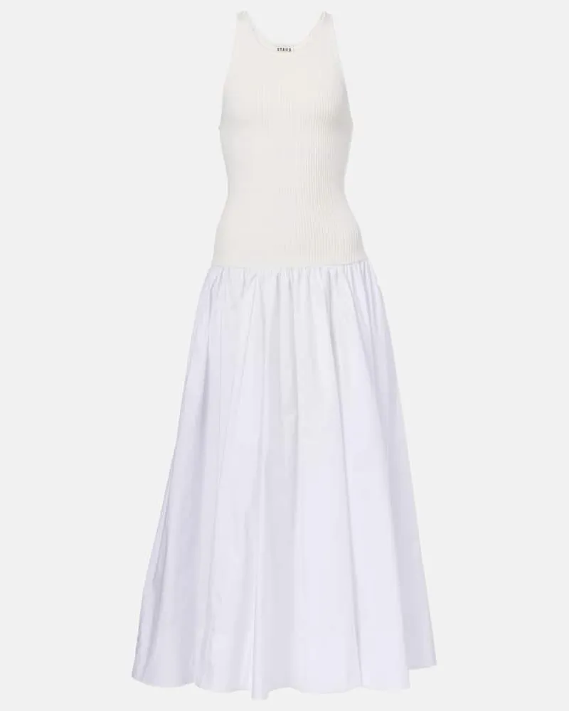 STAUD Maxikleid Yamila Weiß