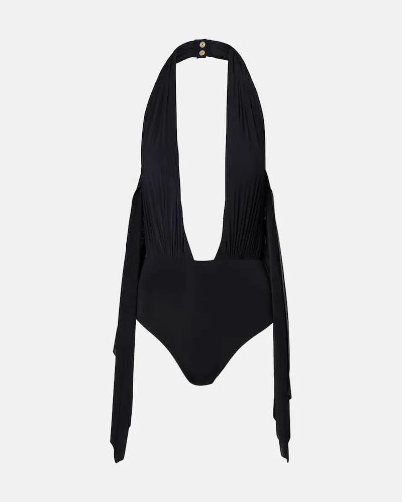 Balmain Badeanzug Schwarz