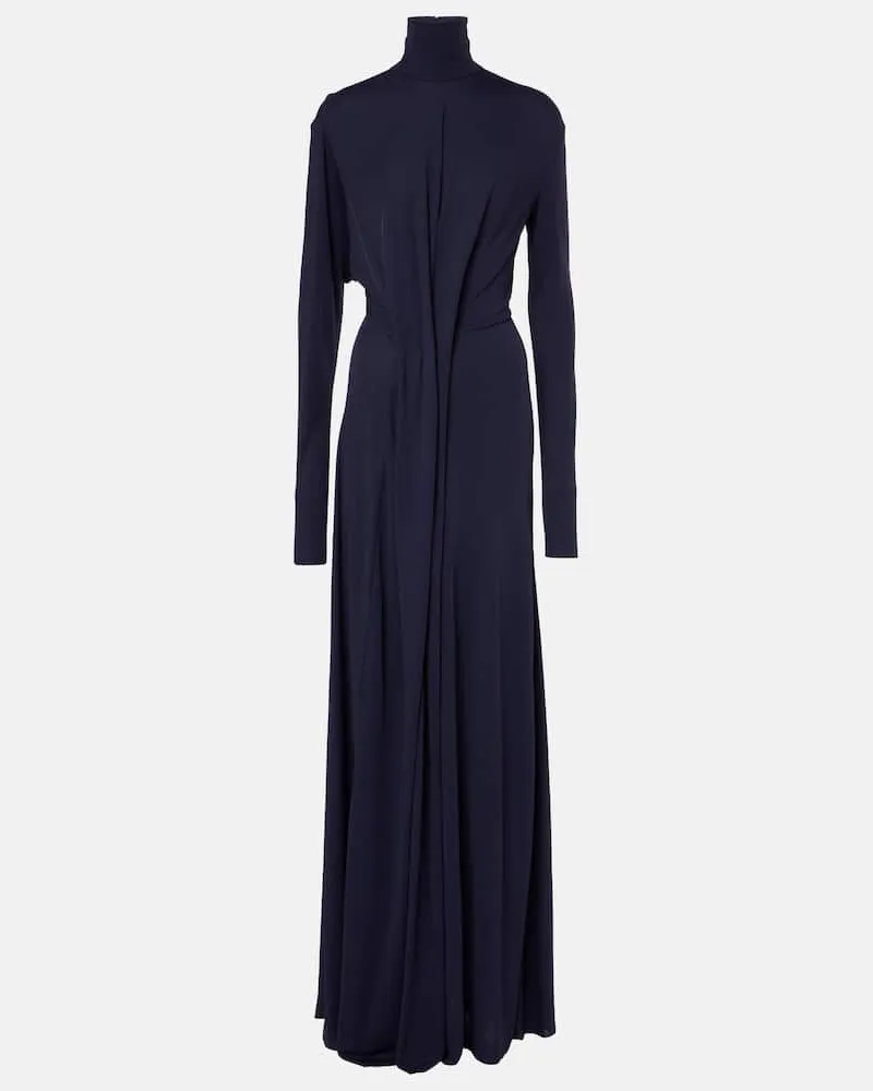 Victoria Beckham Robe aus Jersey Blau