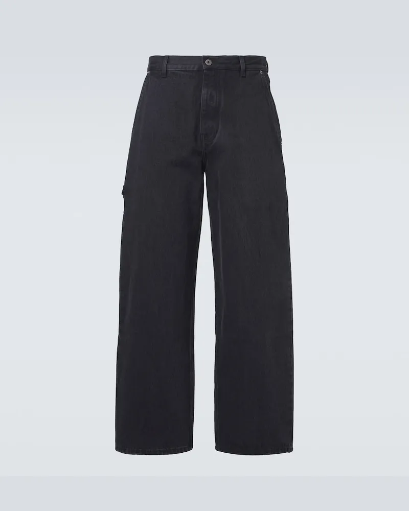 Loewe Wide-Leg Jeans Schwarz