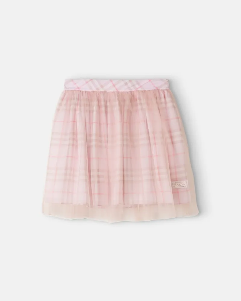 Burberry Rock Burberry Check aus Seidentüll Rosa