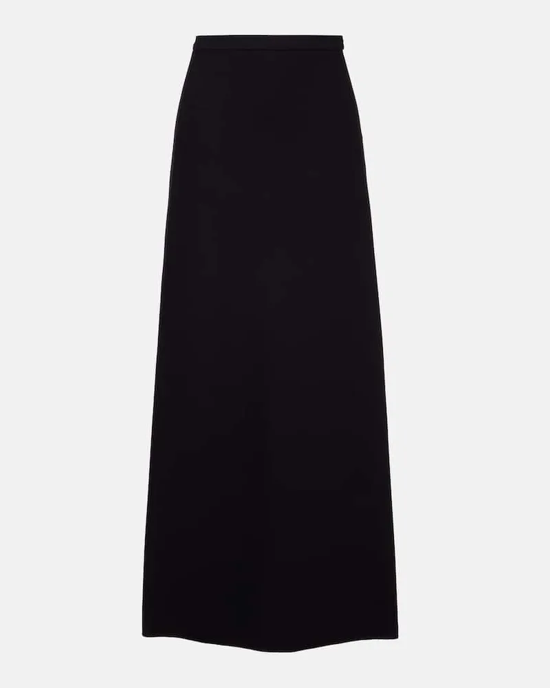 Max Mara Maxirock Vernice aus Jersey Schwarz