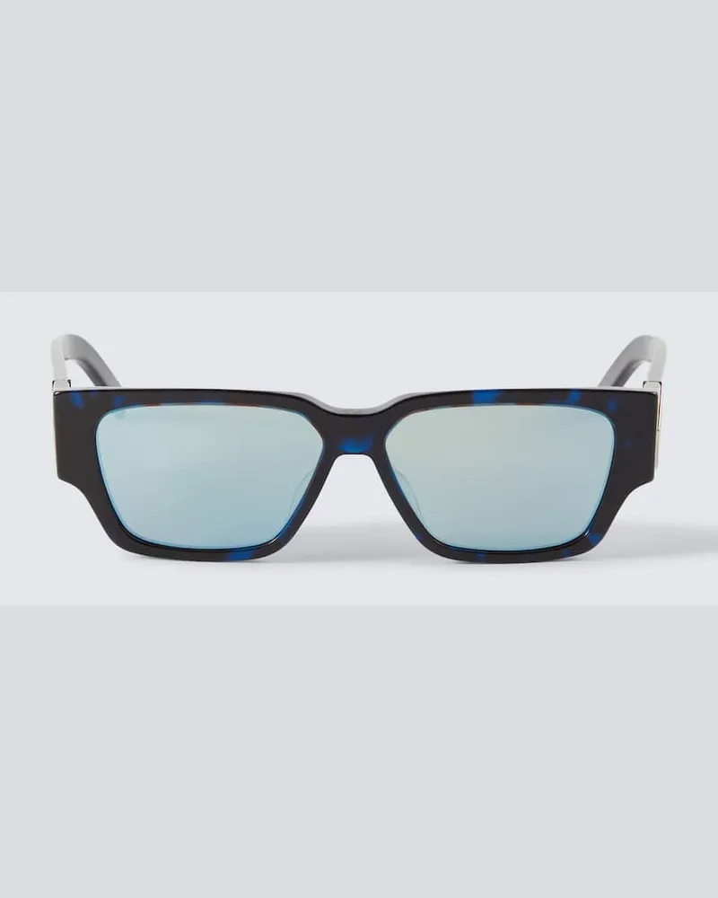 Dior Eckige Sonnenbrille CD Diamond S5I Blau