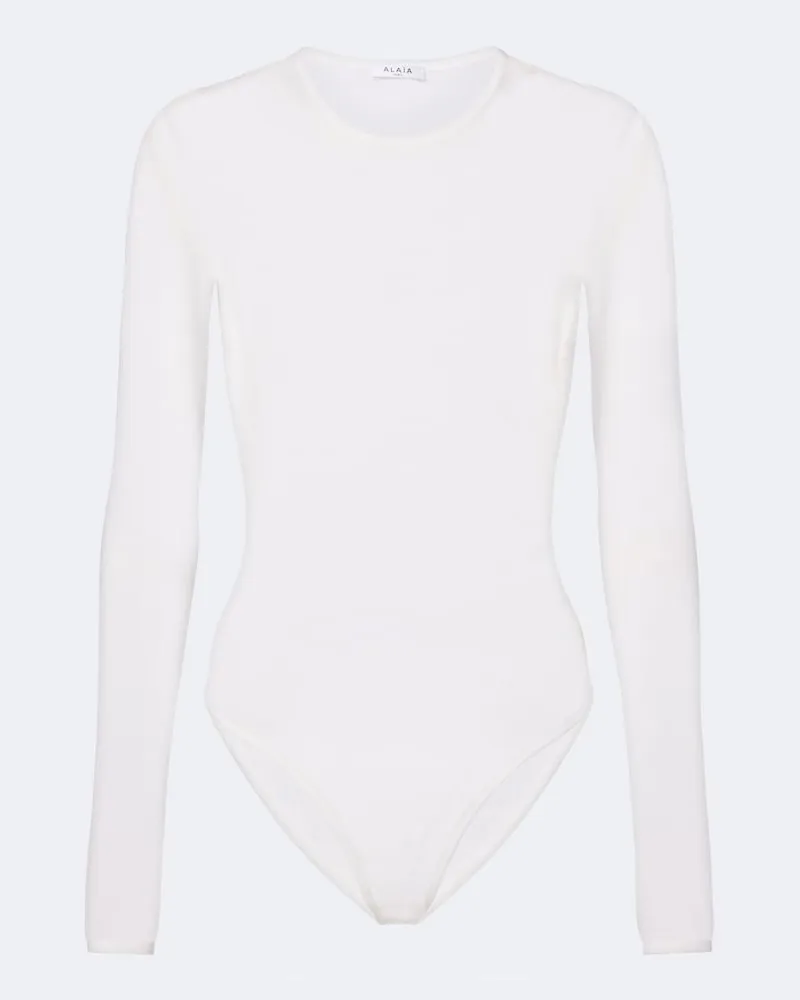 Alaïa Alaïa Body aus Wolle Weiß