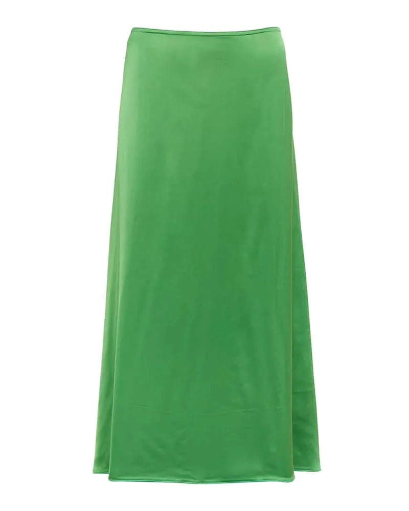 Victoria Beckham Midirock aus Satin Grün