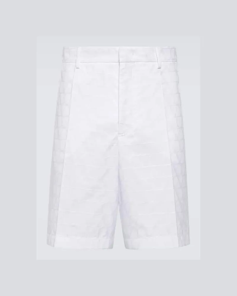 Valentino Garavani Shorts aus Baumwollpopeline Weiss