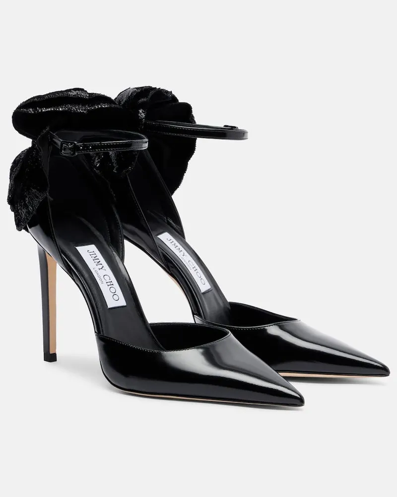 Jimmy Choo Pumps Marja 100 aus Leder Schwarz