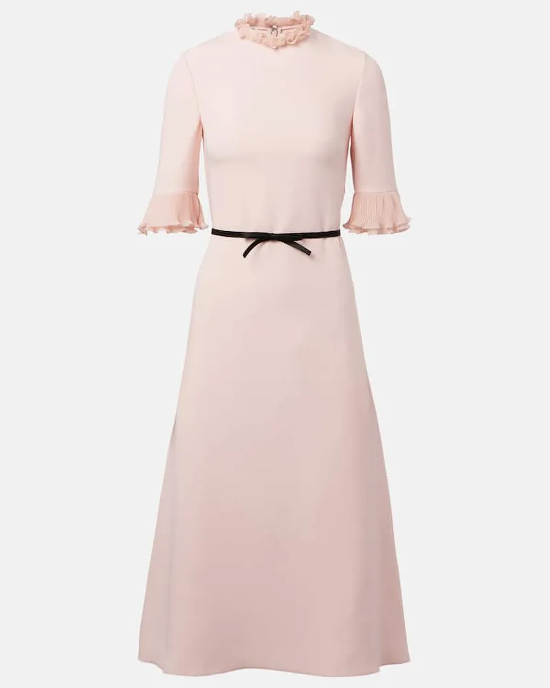 Valentino Garavani Midikleid aus Cady Couture Rosa