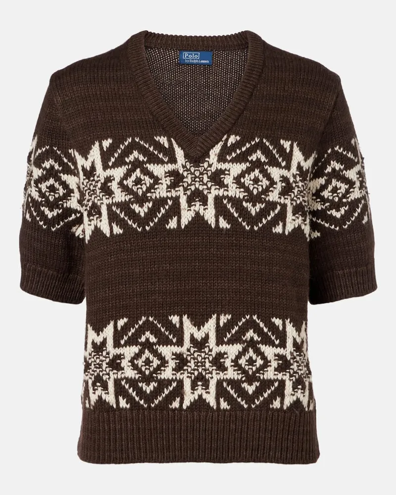 Ralph Lauren Pullover aus Baumwolle und Wolle Braun