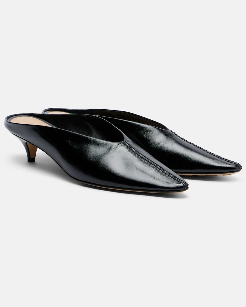 Bottega Veneta Mules Virna aus Leder Schwarz