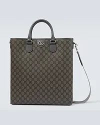 Gucci Tote Ophidia GG Medium aus Canvas Grau