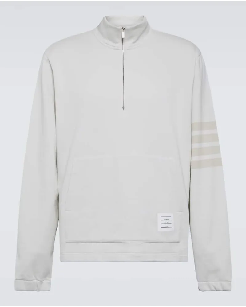 Thom Browne Sweatshirt aus Baumwolle Weiss