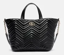 Tote Bag GG Marmont Small aus Leder