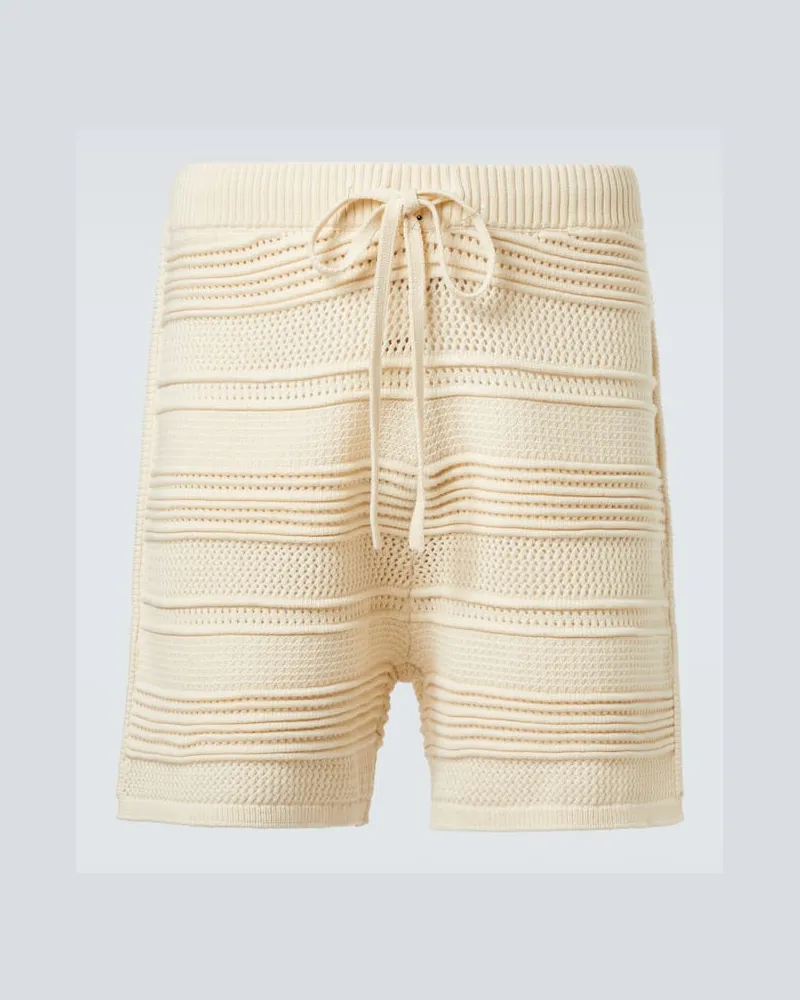 COMMAS Shorts aus Häkelstrick Beige