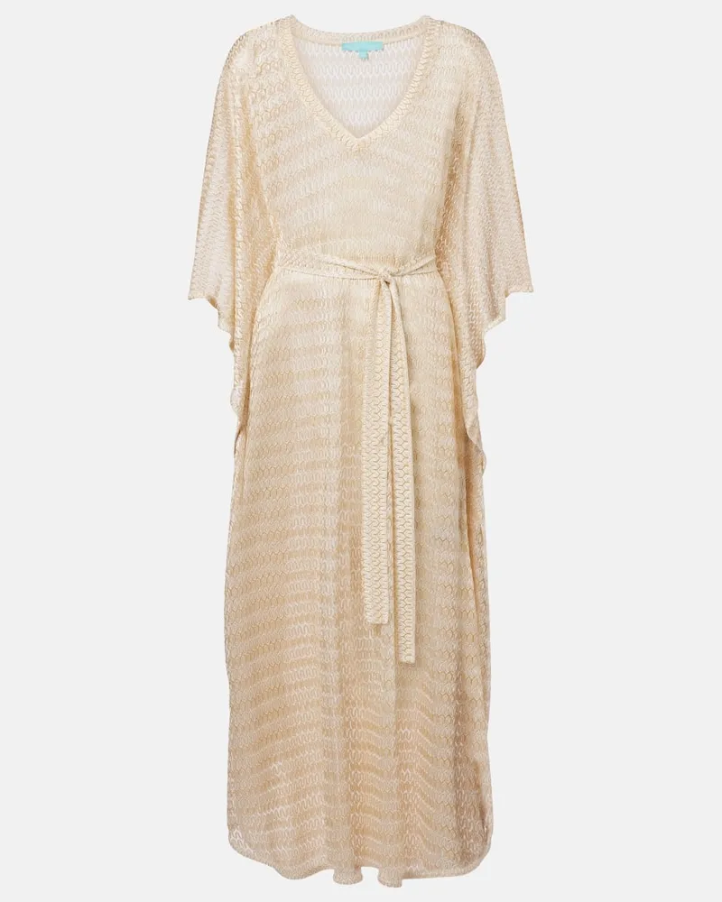 Melissa Odabash Kaftan June aus Häkelstrick Neutral