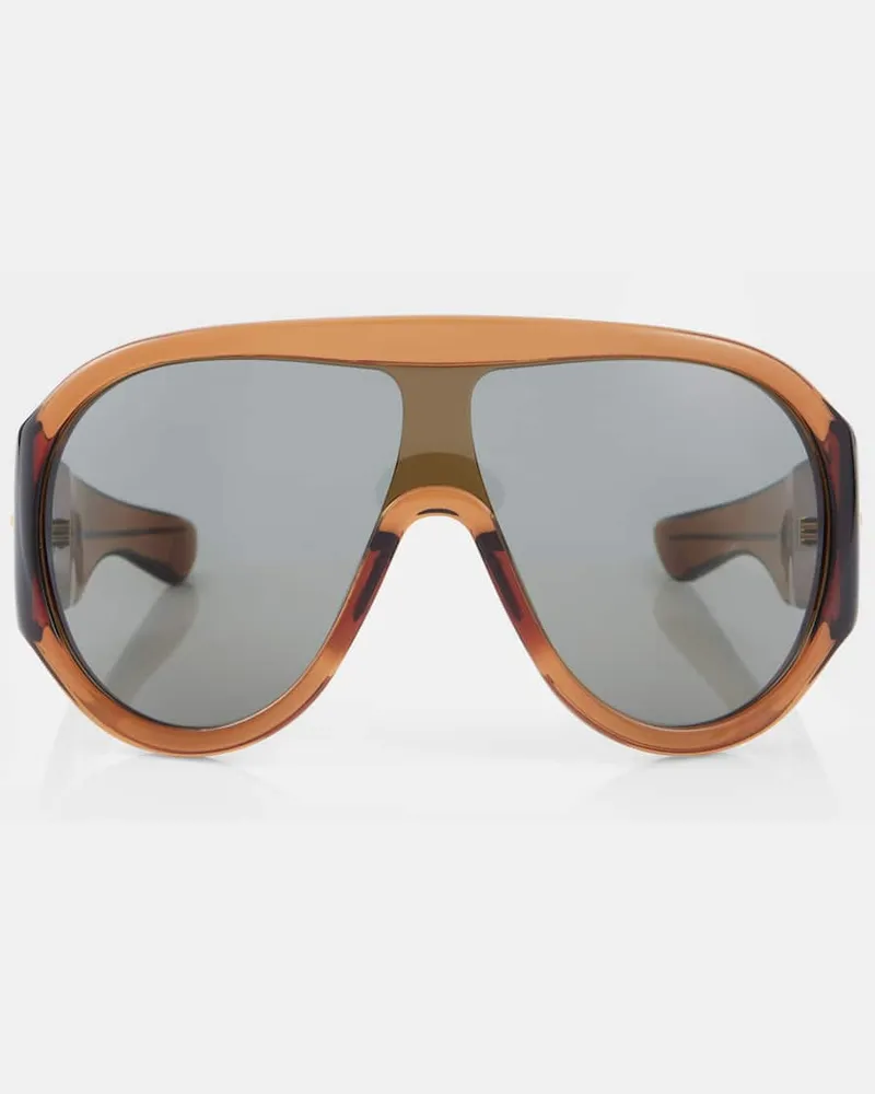 Bottega Veneta Sonnenbrille Scudo Braun