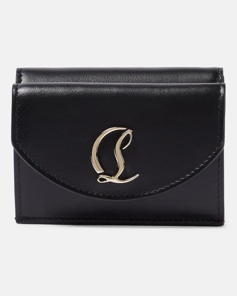 Christian Louboutin Portemonnaie aus Leder Schwarz