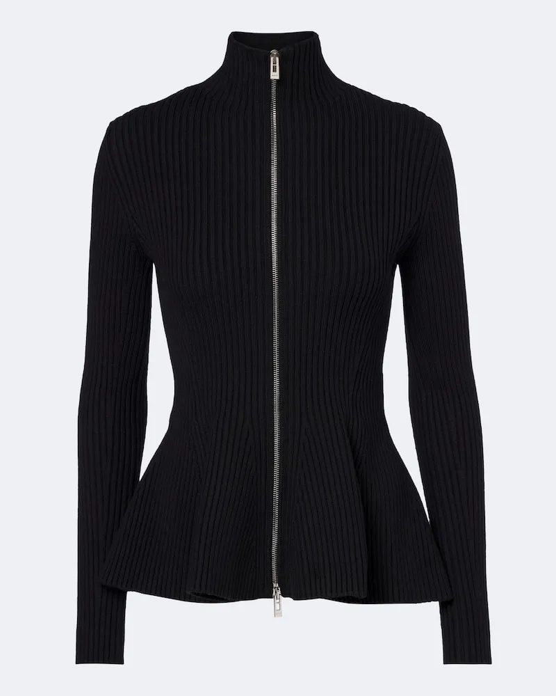 Alaïa Alaïa Cardigan aus einem Wollgemisch Schwarz