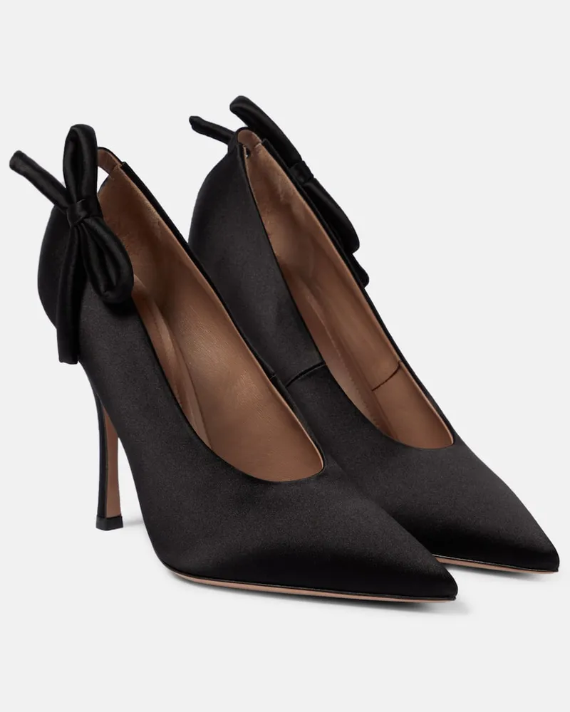 Valentino Garavani Pumps Nite-Out 120 aus Satin Schwarz