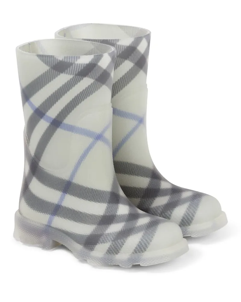 Burberry Gummistiefel Burberry Check Grau