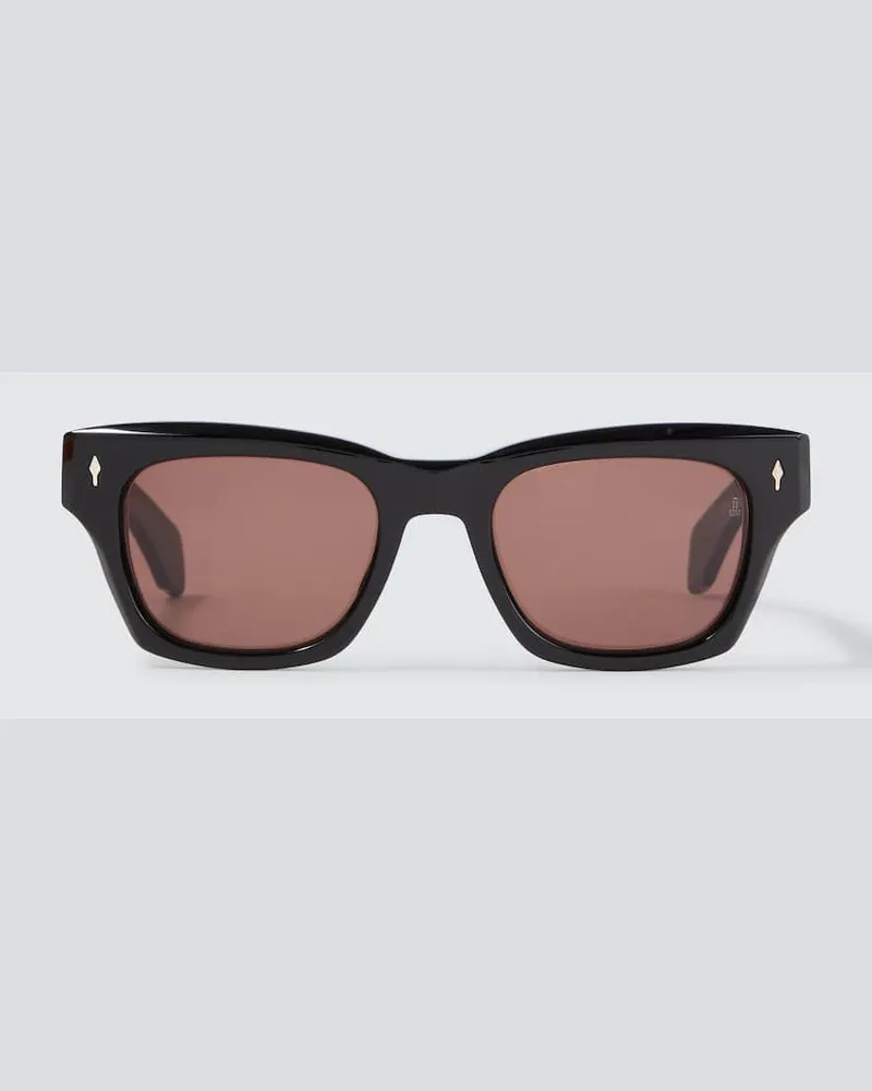 Jacques Marie Mage Eckige Sonnenbrille Dealan 53 Schwarz