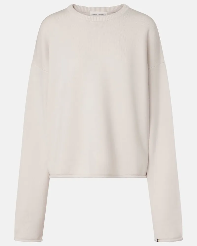 extreme cashmere Pullover Comfy aus einem Kaschmirgemisch Weiß