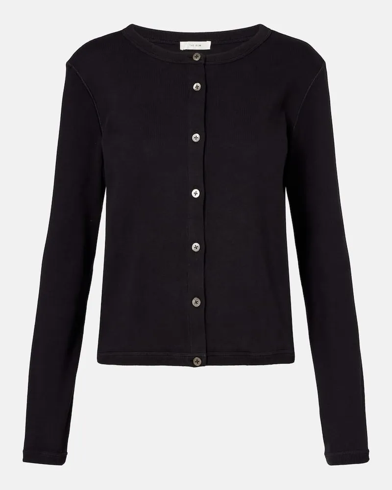 The Row Cardigan Gretas aus Baumwolle Schwarz