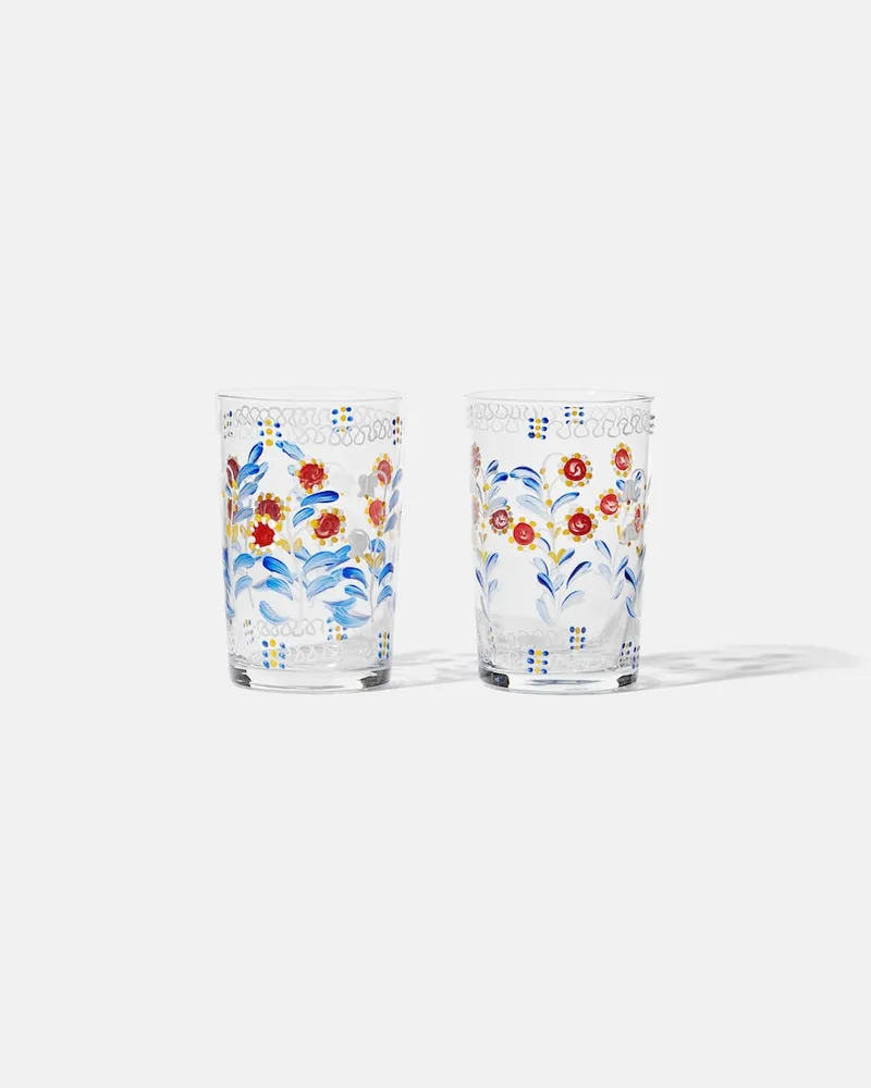 CABANA Set Marmara aus zwei Tumbler-Gläsern Multicolor
