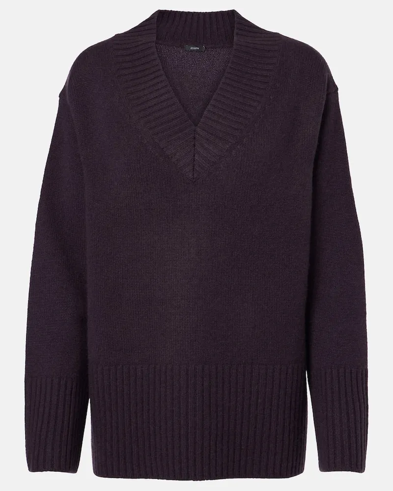 Joseph Oversize-Pullover aus Kaschmir Lila