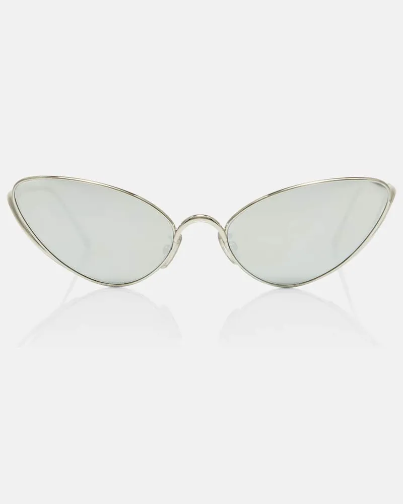 Loewe Cat-Eye-Sonnenbrille Signature Silber