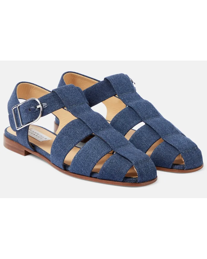 Gabriela Hearst Sandalen Lynn aus Denim Blau