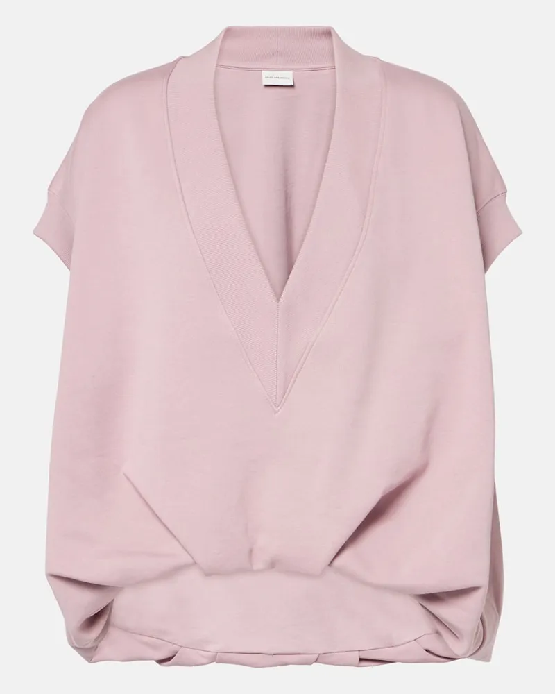Dries van Noten Pullunder aus Baumwolle Pink