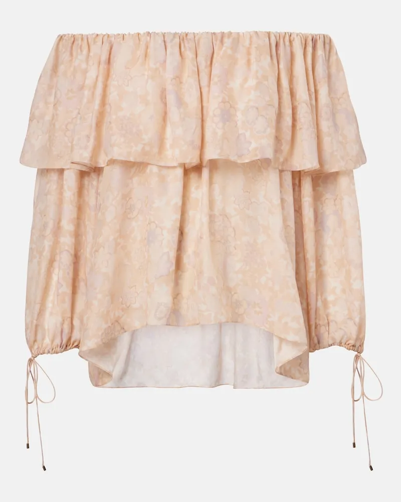 Chloé Chloé Top aus Seiden-Charmeuse Rosa